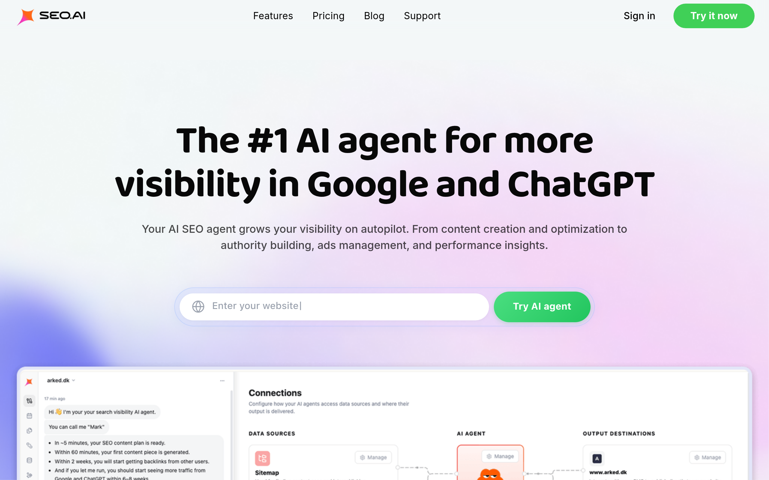 AI SEO - done for you by an AI agent
