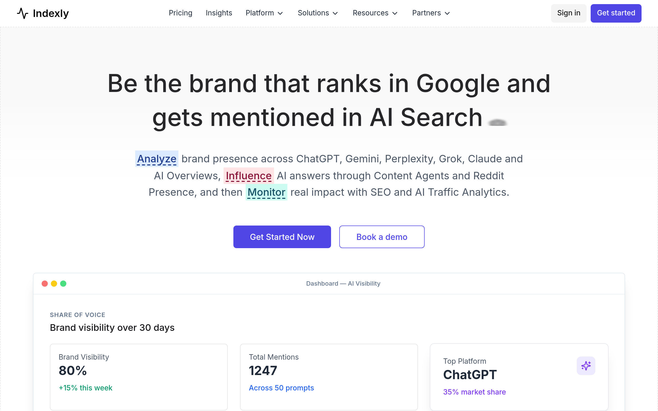 Indexly | SEO and AI Visibility Platform