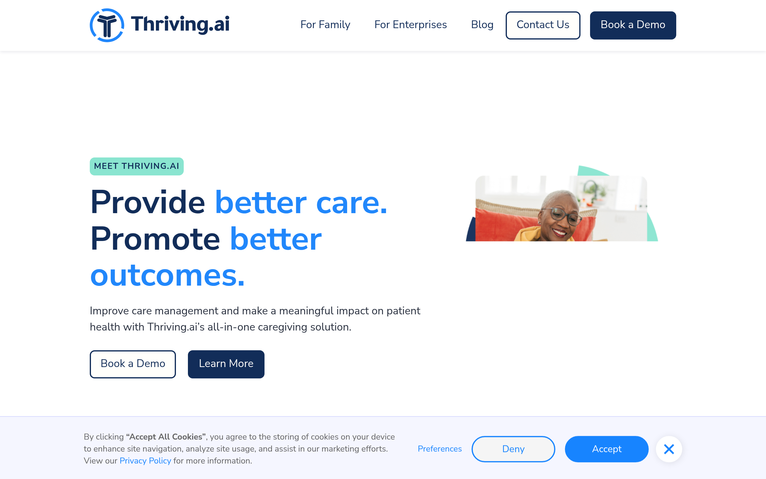 Thriving | The app that eases the stress of senior care