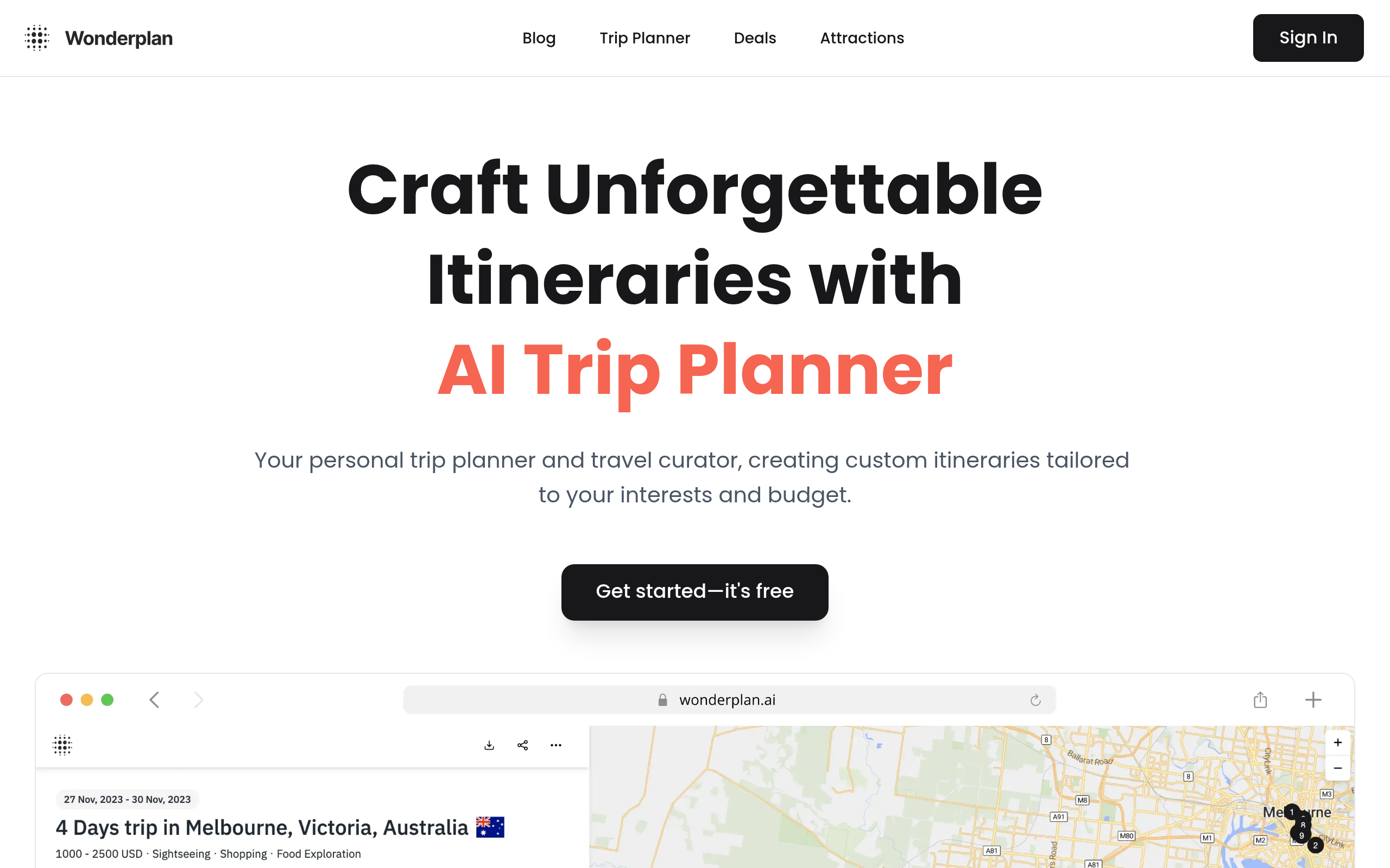 Wonderplan - Best AI Trip Planner, Free AI Travel Planner