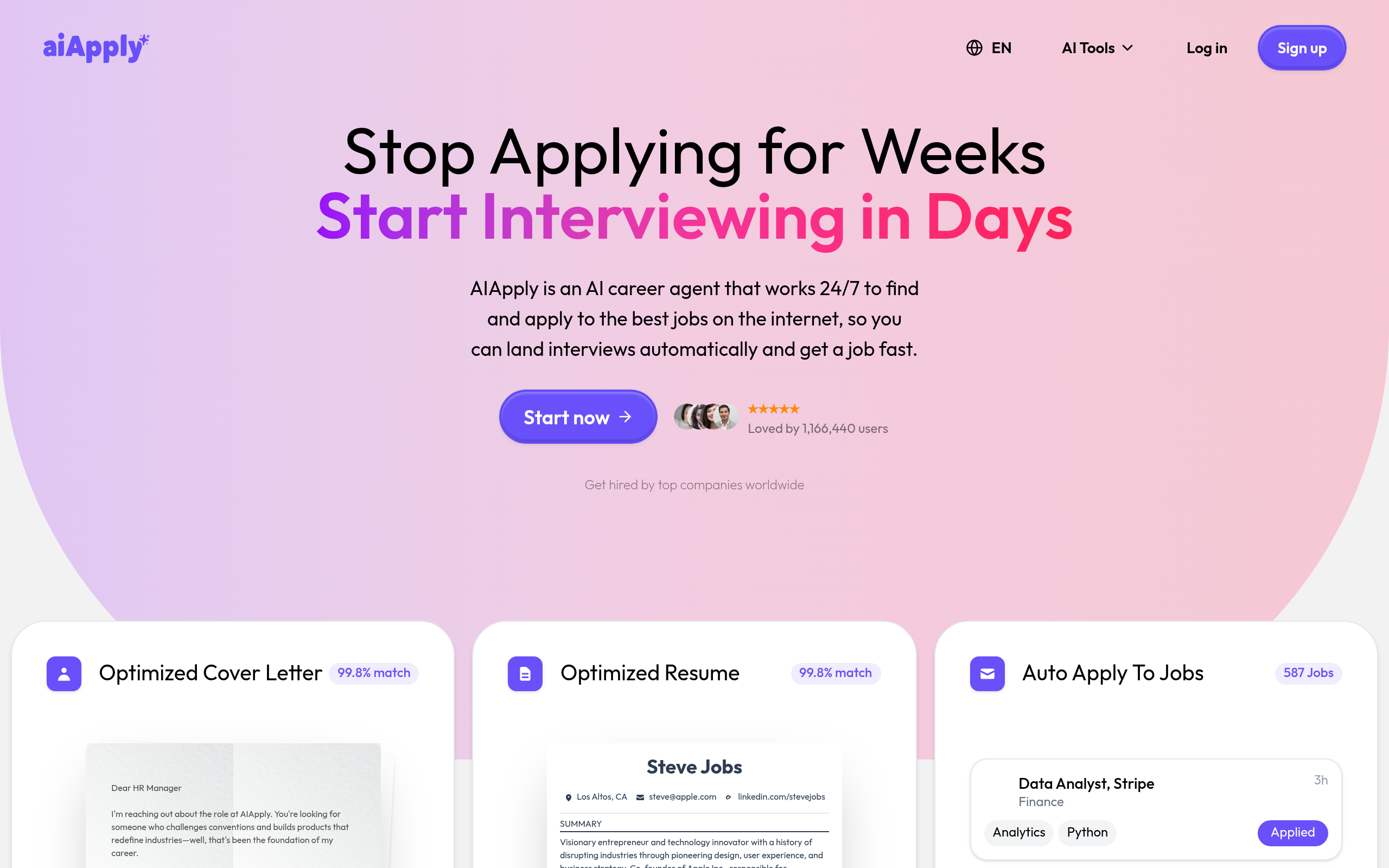 Job Application AI with Auto Apply | AIApply