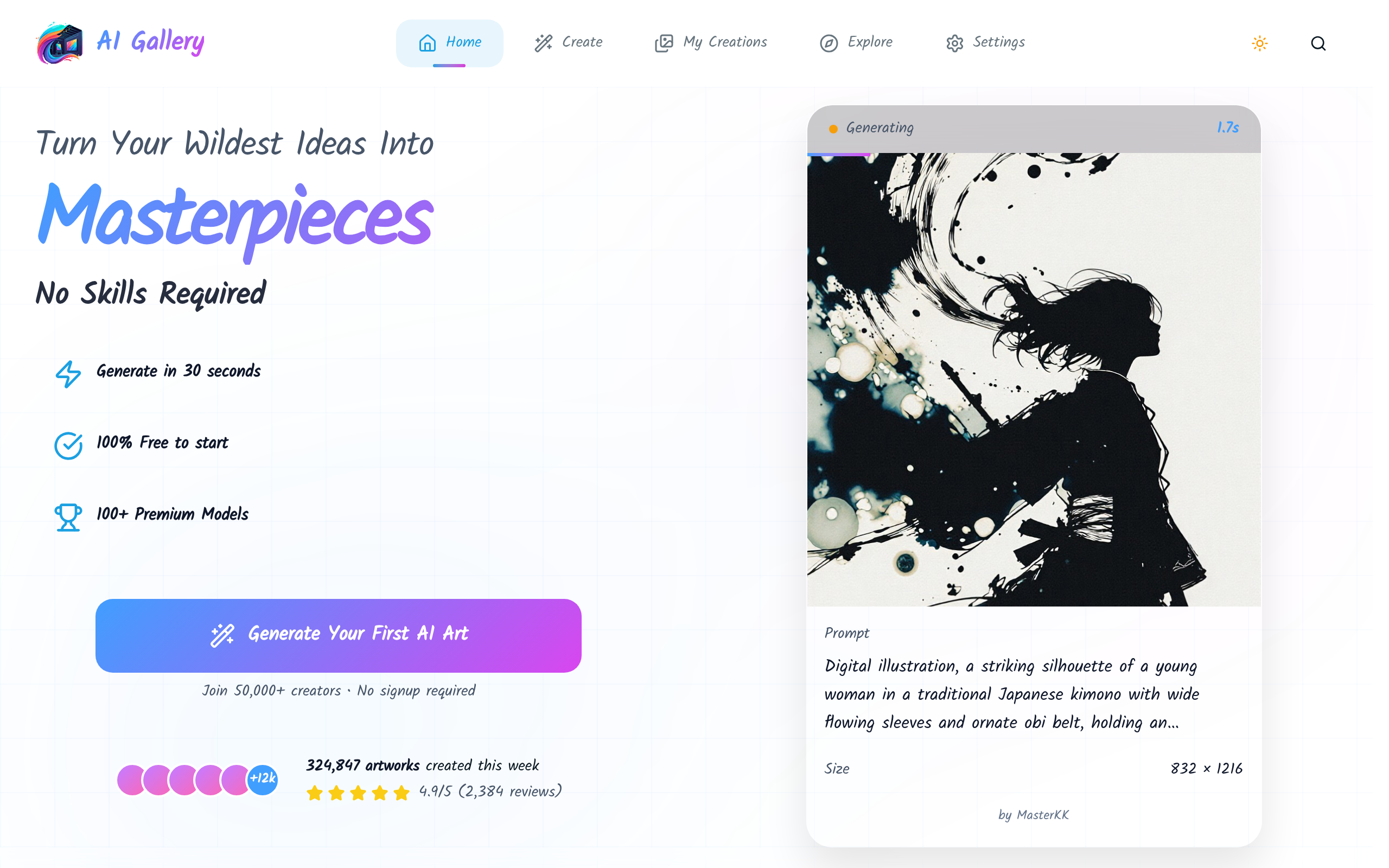 AI Gallery - Create Stunning AI Art