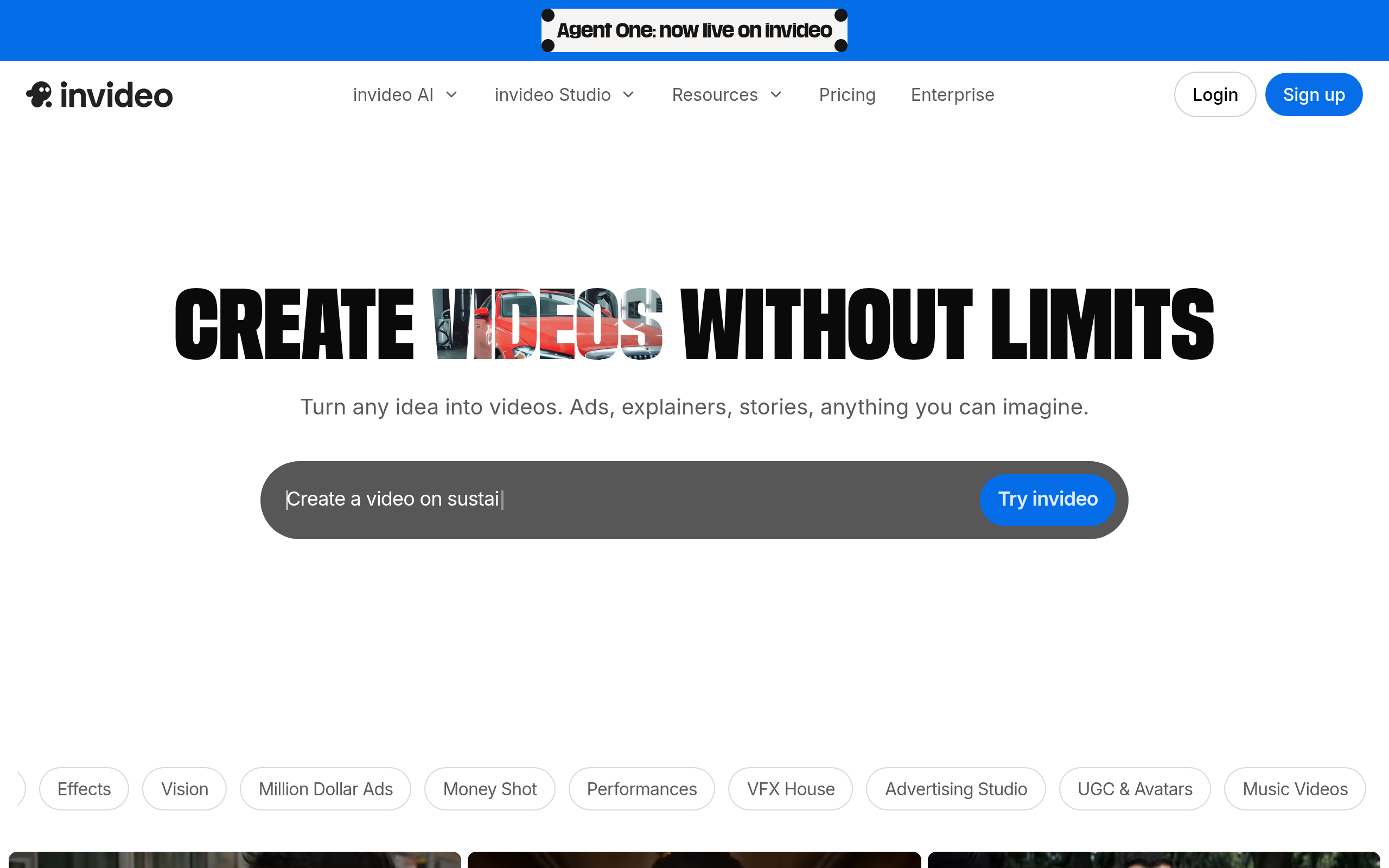 Invideo: AI video platform for serious creatives